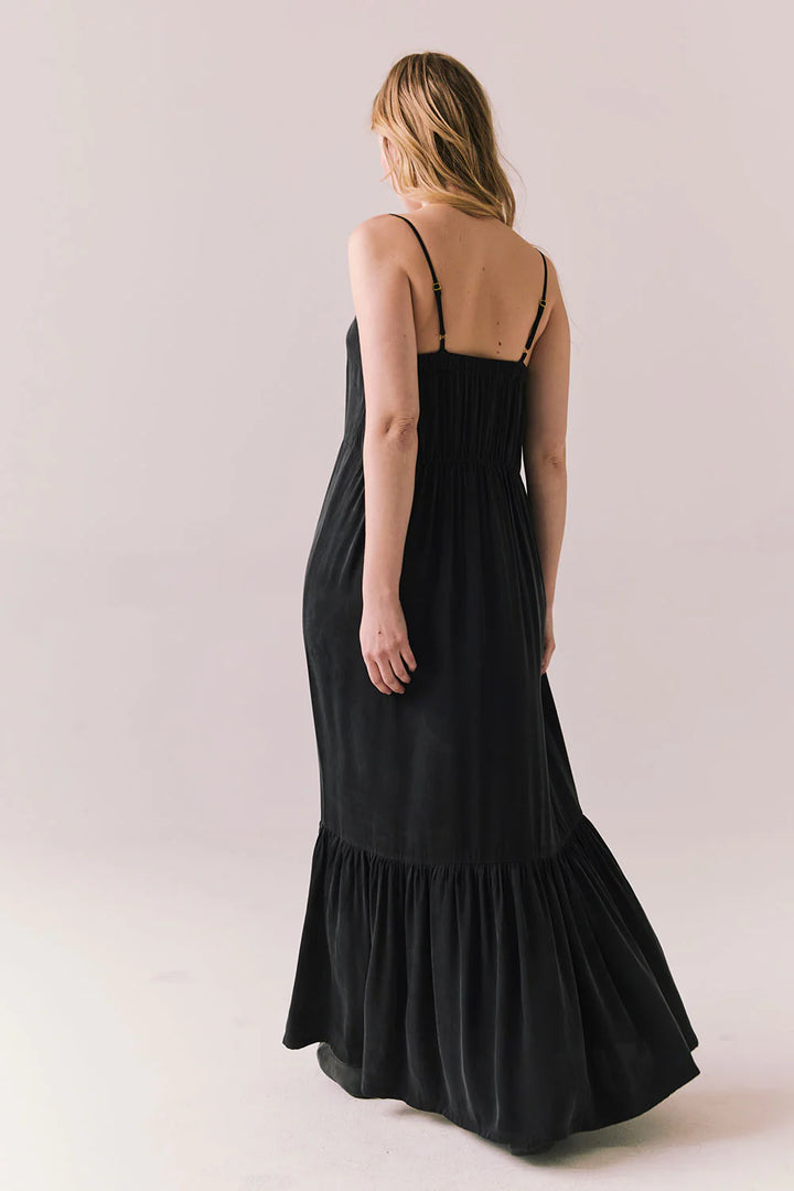 Berkeley Maxi Dress | True Black - Thumbnail Image Number 2 of 2
