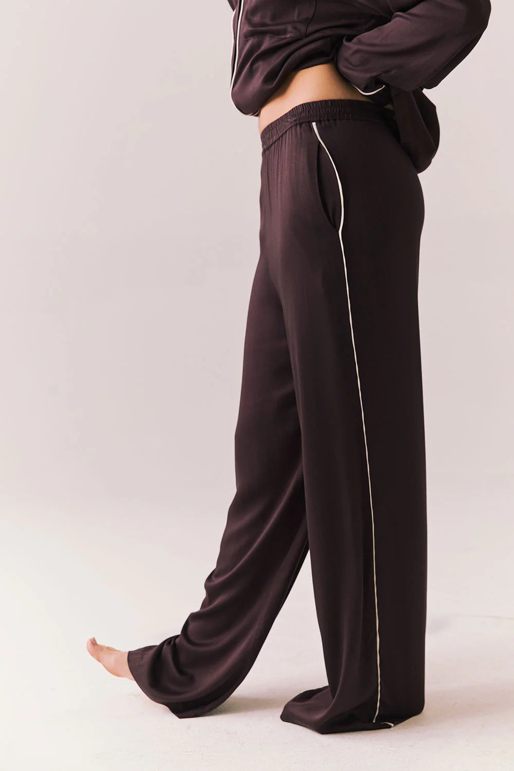 Rosine Trousers | Espresso Starry White - Visual Media Number 3 of 3