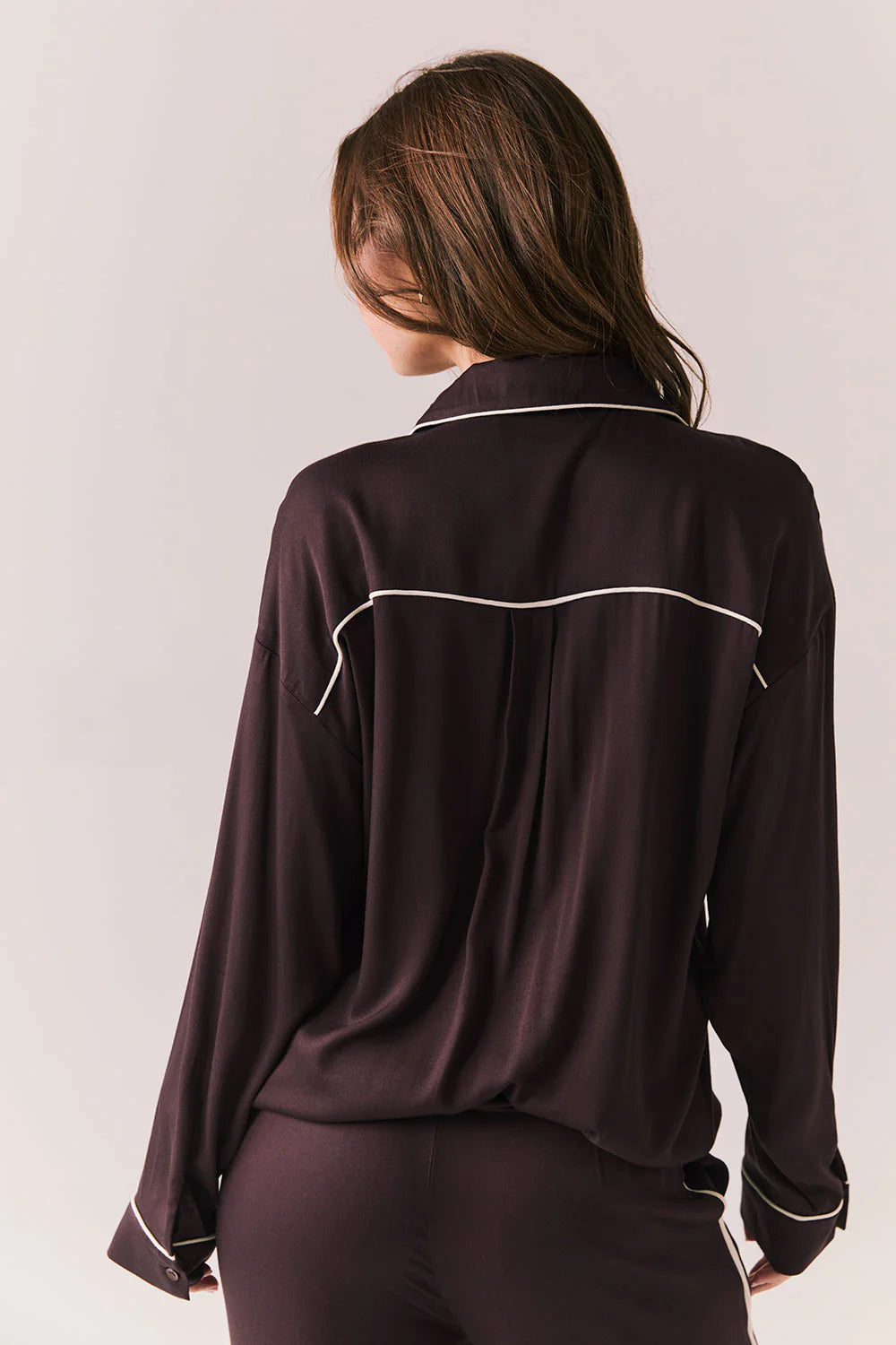 Eurielle Button Down | Espresso Starry White - Visual Media Number 2 of 2