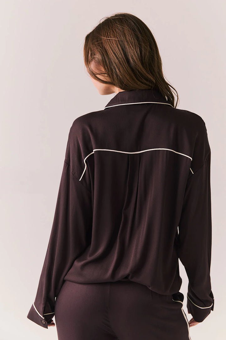 Eurielle Button Down | Espresso Starry White - Thumbnail Image Number 2 of 2
