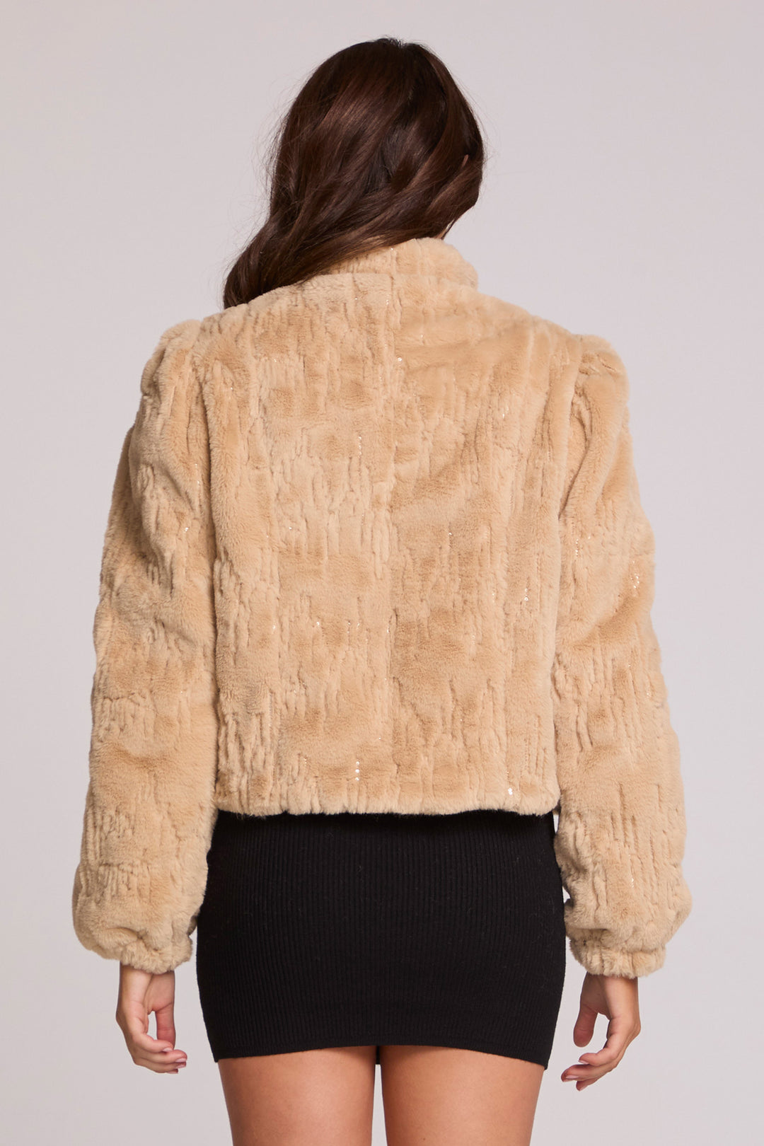 Puff Sleeve Jacket | Cappucino - Visual Media Number 3 of 3