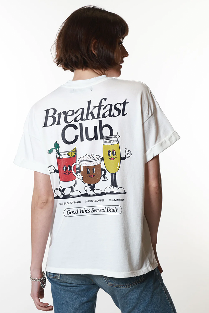 Breakfast Club Tee | Vintage White - Visual Media Number 1 of 2