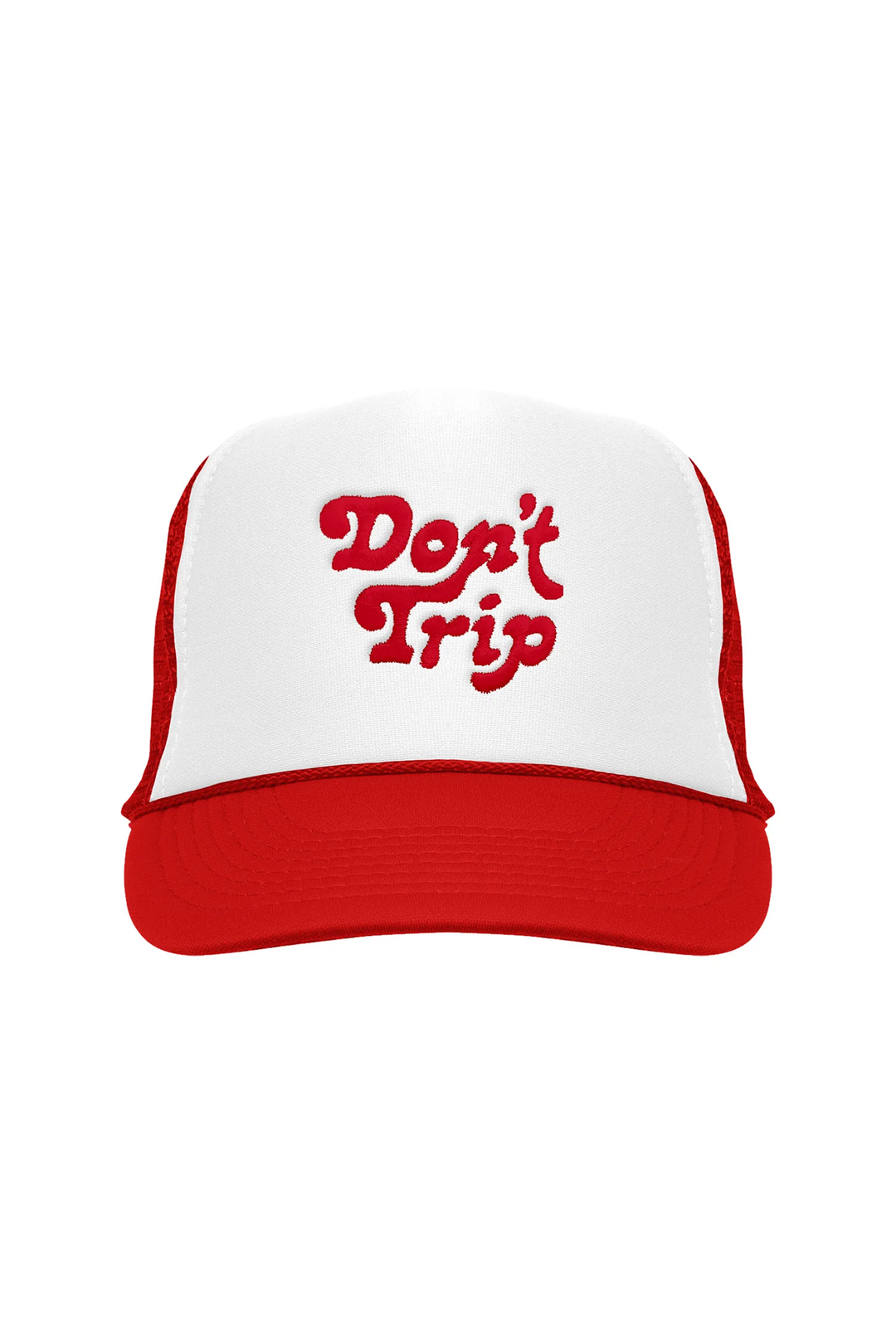 Don't Trip Trucker Hat | Red White - Visual Media Number 1 of 1
