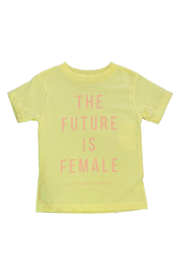 Future Is Female Tee | Yellow / Coral - Visual Media Number 1 of 1