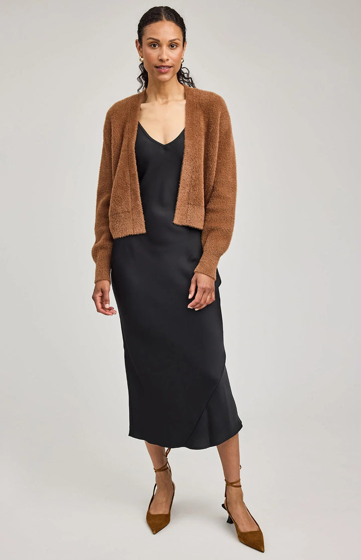 Theodora Cardigan | Chestnut - Thumbnail Image Number 1 of 3
