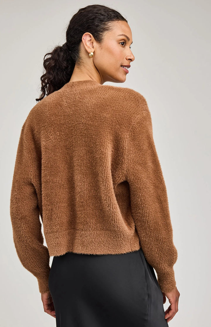 Theodora Cardigan | Chestnut - Thumbnail Image Number 3 of 3
