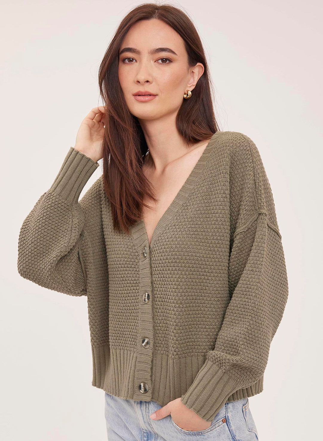 Jennalee Cardigan | Sage - Visual Media Number 1 of 2