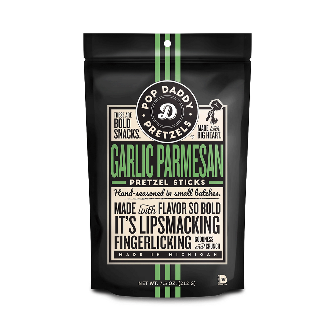 Pop Daddy Garlic Parmesan Pretzel Sticks - Visual Media Number 1 of 2