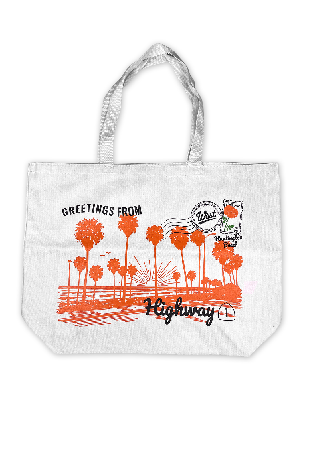 Highway 1 Tote Bag | White - Visual Media Number 1 of 1
