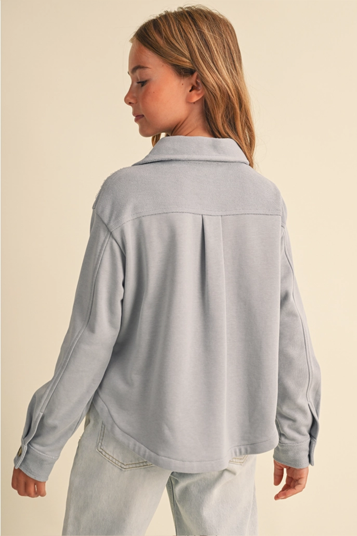 Sammy Soft Button Down Shirt | Light Blue - Thumbnail Image Number 3 of 3
