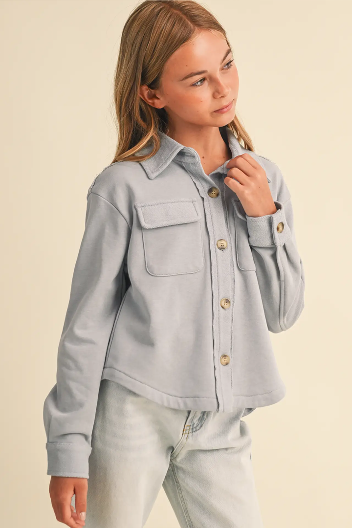 Sammy Soft Button Down Shirt | Light Blue - Thumbnail Image Number 1 of 3

