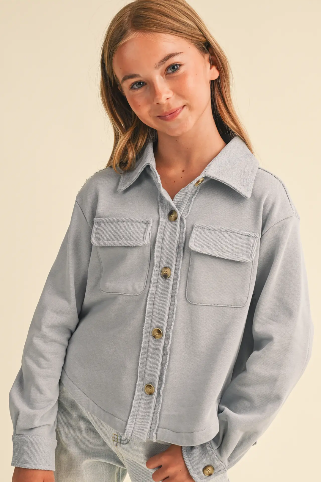 Sammy Soft Button Down Shirt | Light Blue - Visual Media Number 2 of 3