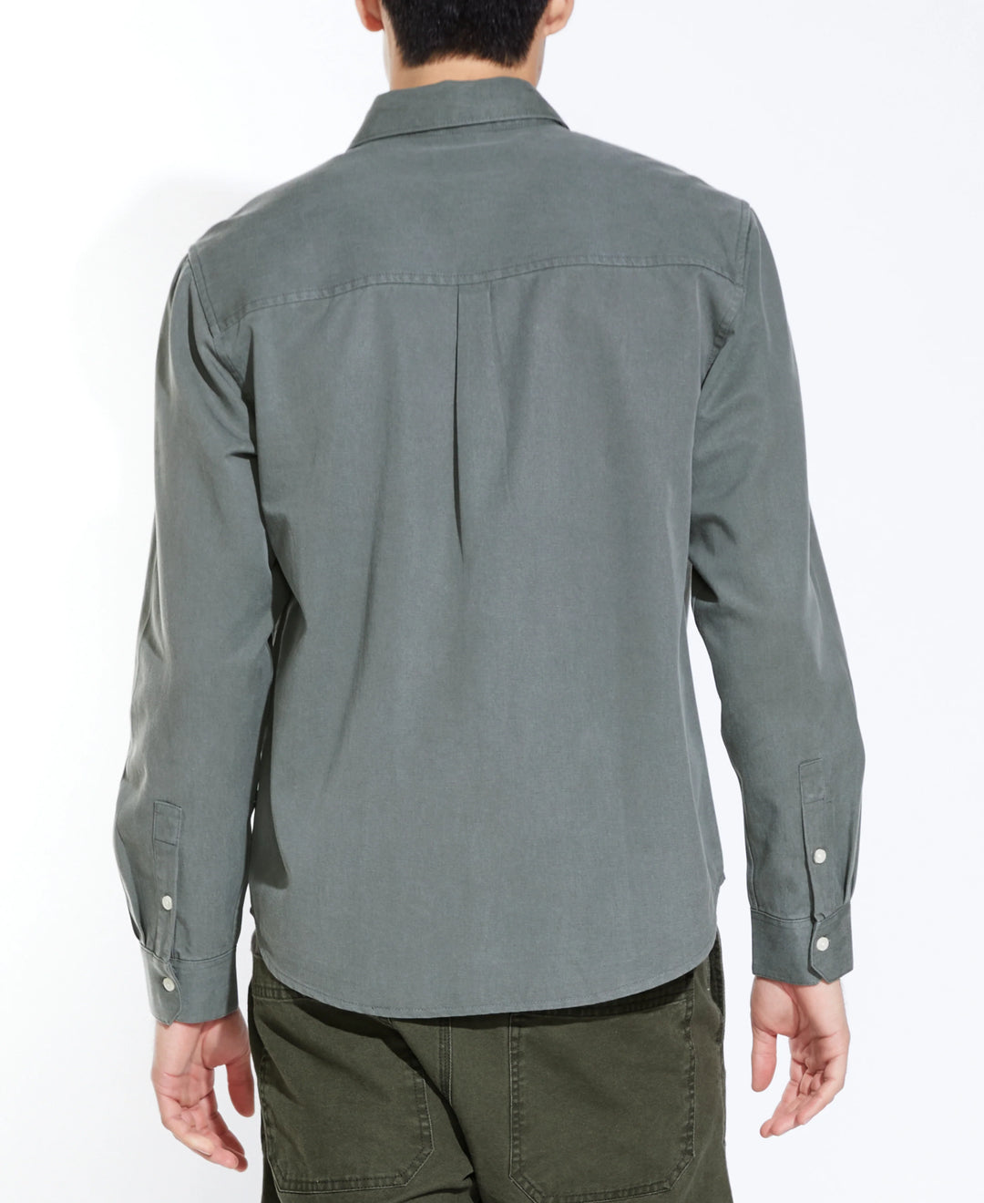 Ernst Long Sleeve Shirt | Dark Charcoal - Visual Media Number 2 of 2