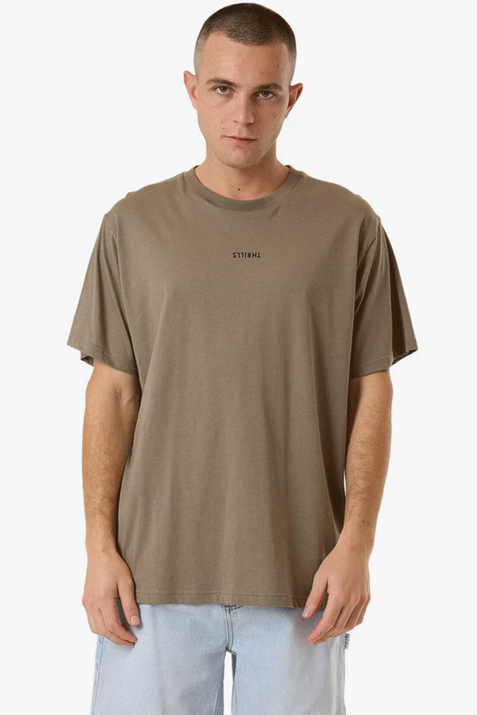 Minimal Thrills Merch Fit Tee | Brindle - Thumbnail Image Number 1 of 2
