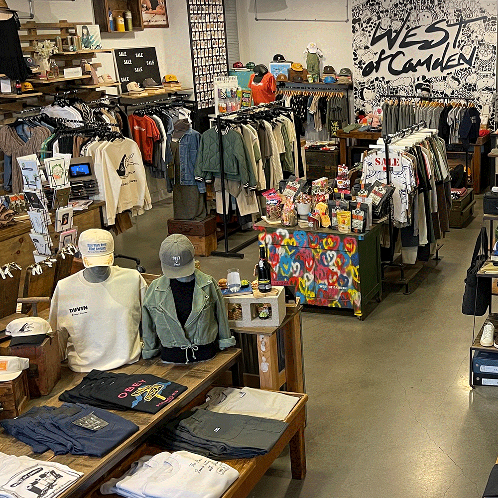 Inside West of Camden at Pacific City in Huntington Beach