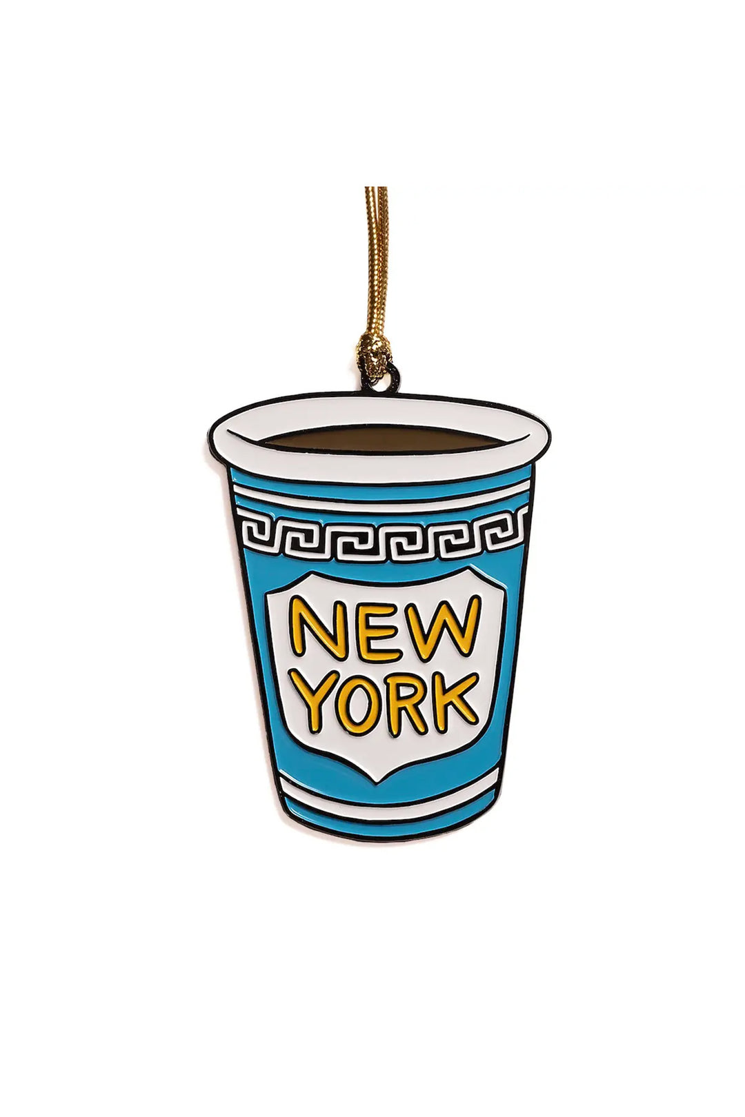 New York Coffee Cup Nyc Enamel Holiday Ornament - Visual Media Number 1 of 1