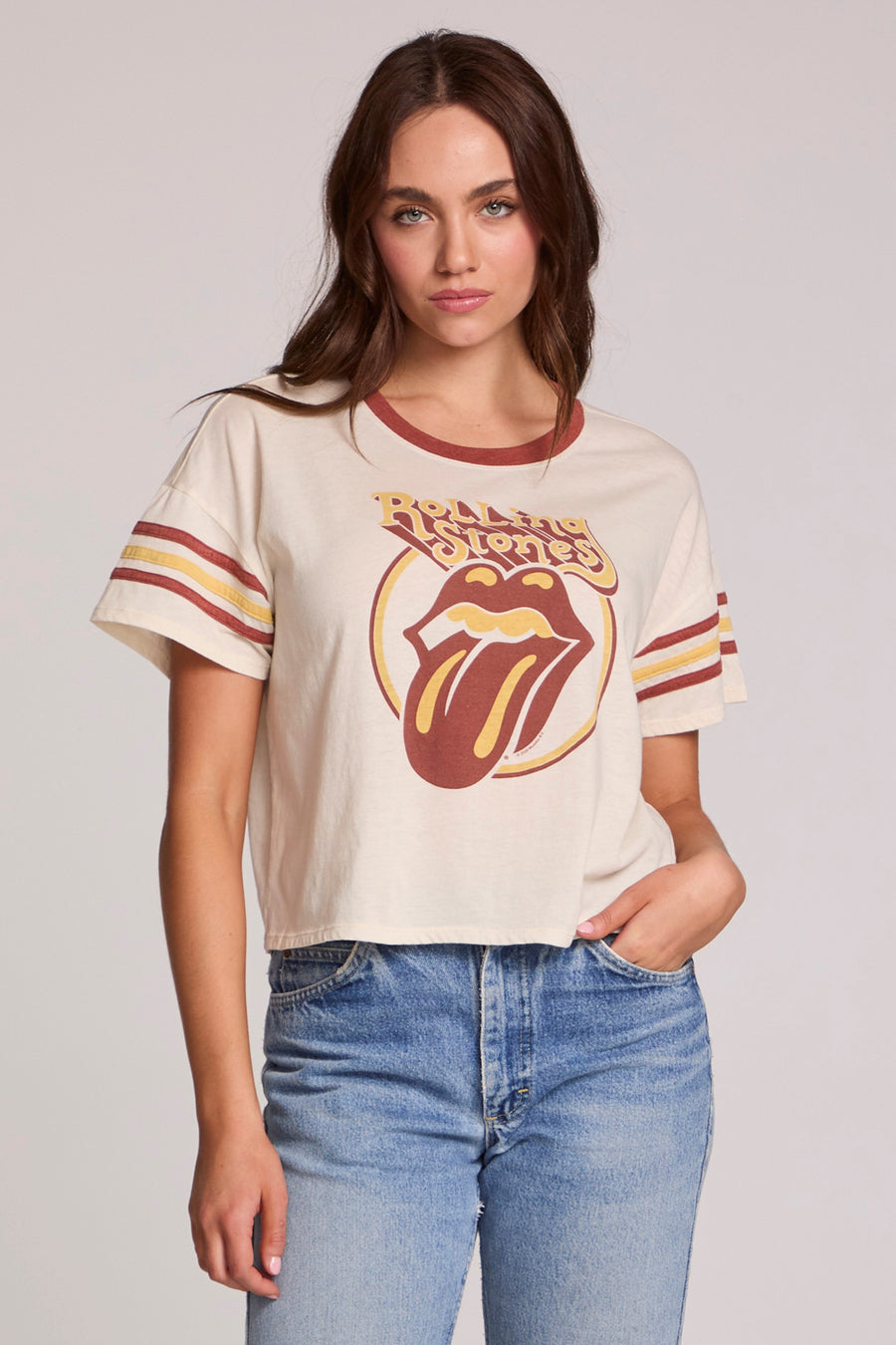 The Rolling Stones - Retro Tongue | Antique White