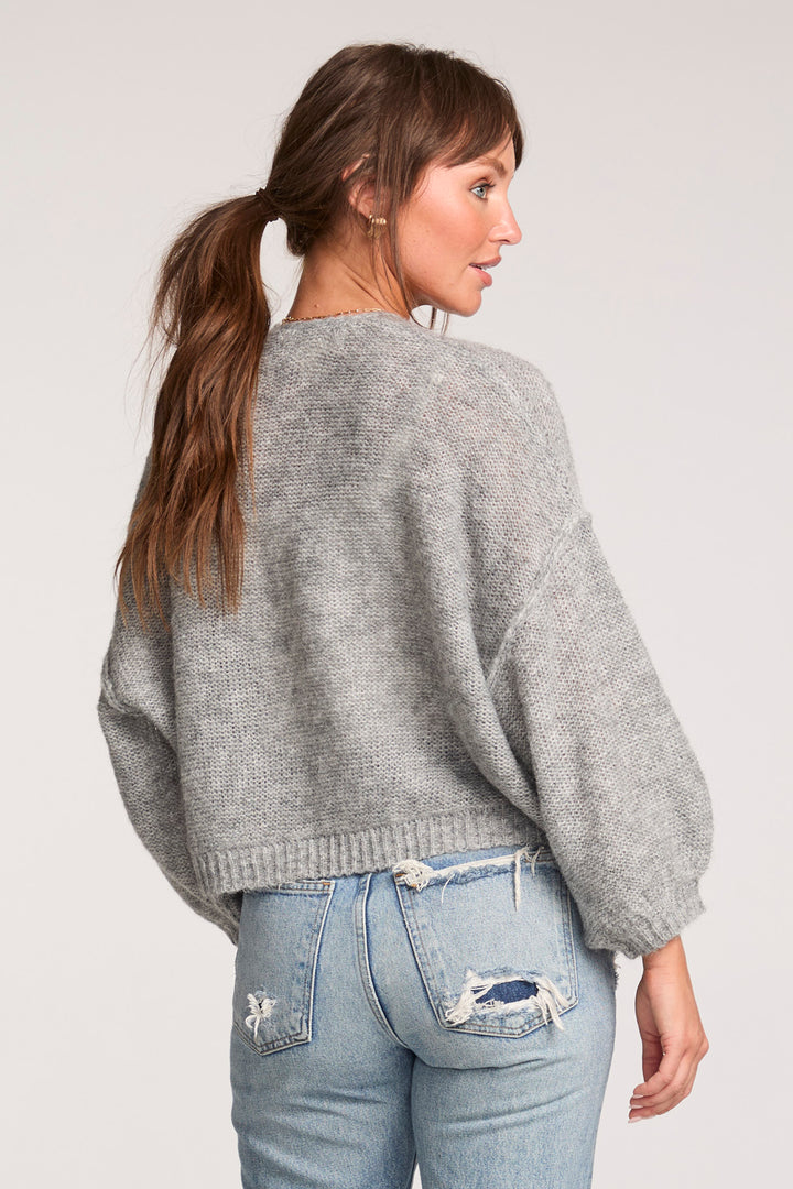 Aden Sweater | Heather Grey - Thumbnail Image Number 2 of 2
