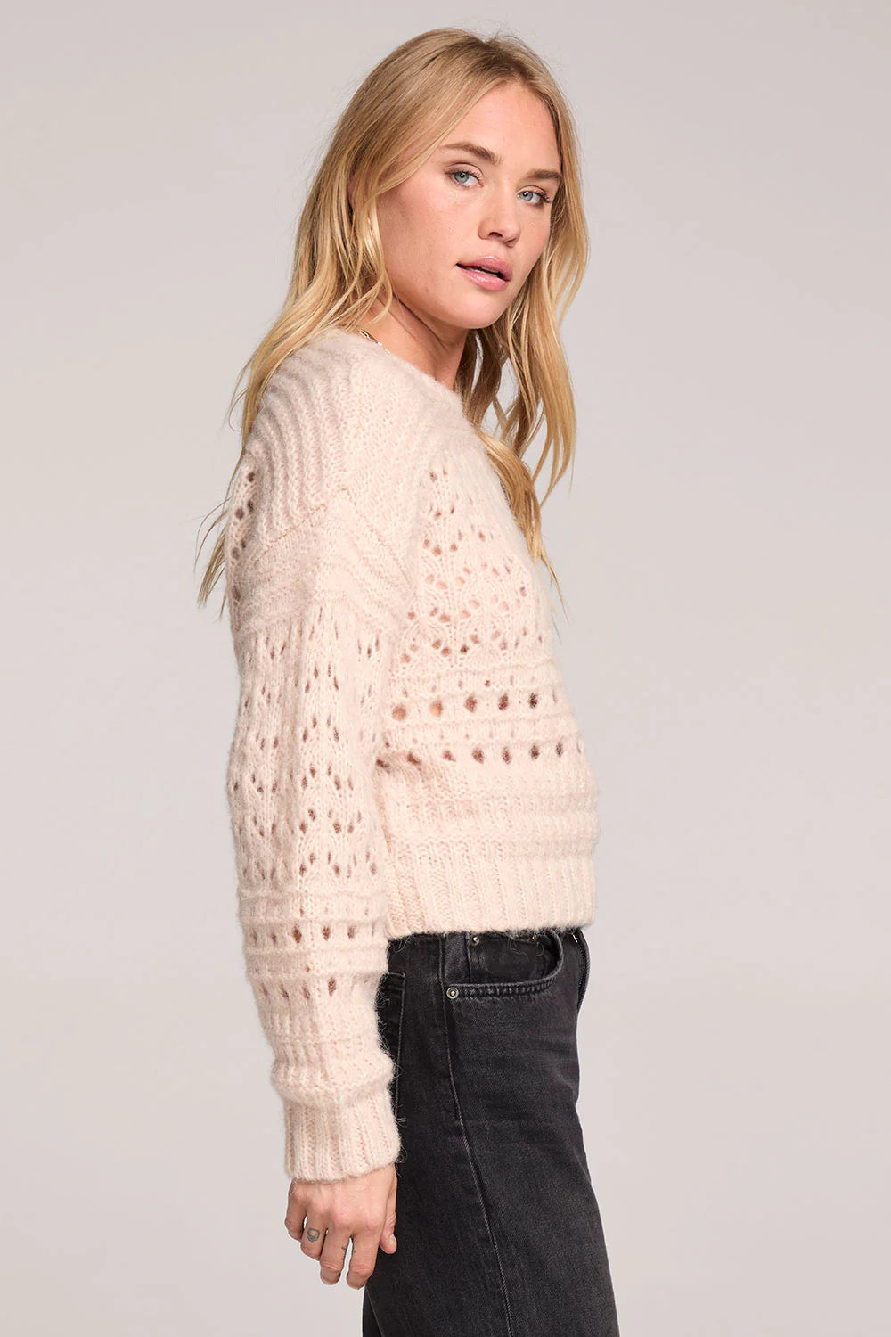 Ronnie Knit Sweater | Natural - Visual Media Number 3 of 3