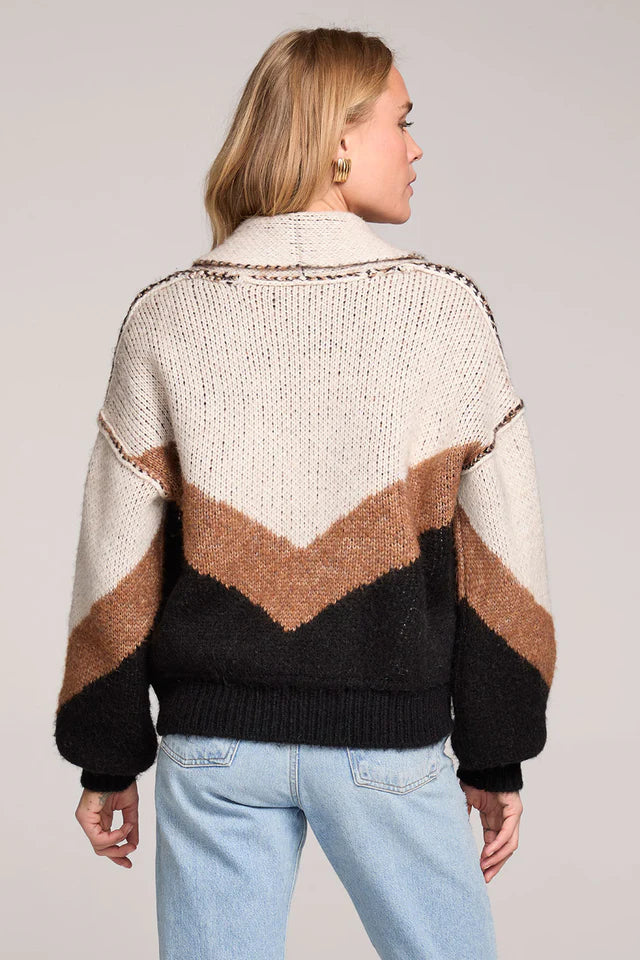 Cain Cardigan Sweater | Natural - Thumbnail Image Number 2 of 3
