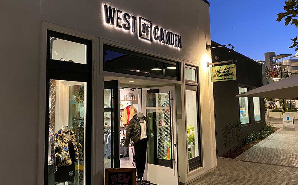 San Diego store location at night