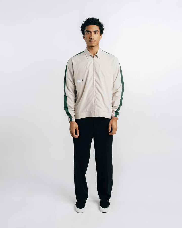 Oscar Zip Shirt | Sand - Thumbnail Image Number 1 of 2
