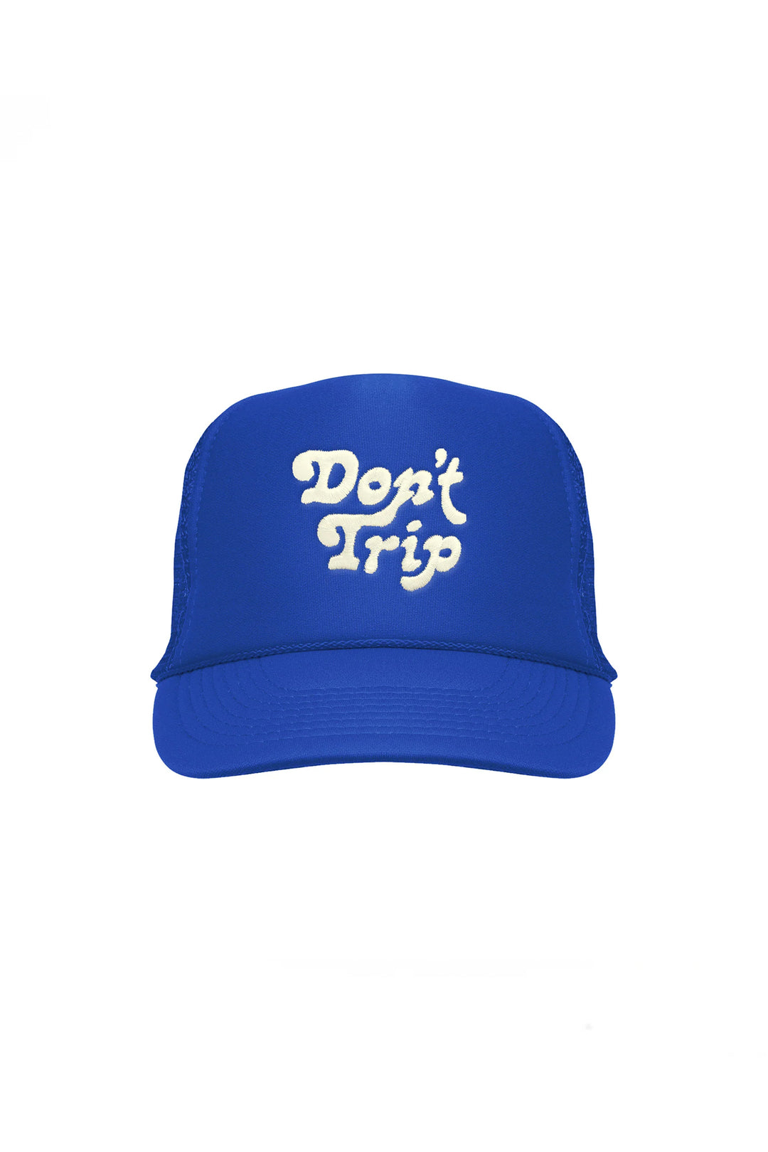 Don't Trip Kids Embroidered Trucker Hat  | Blue - Visual Media Number 1 of 1