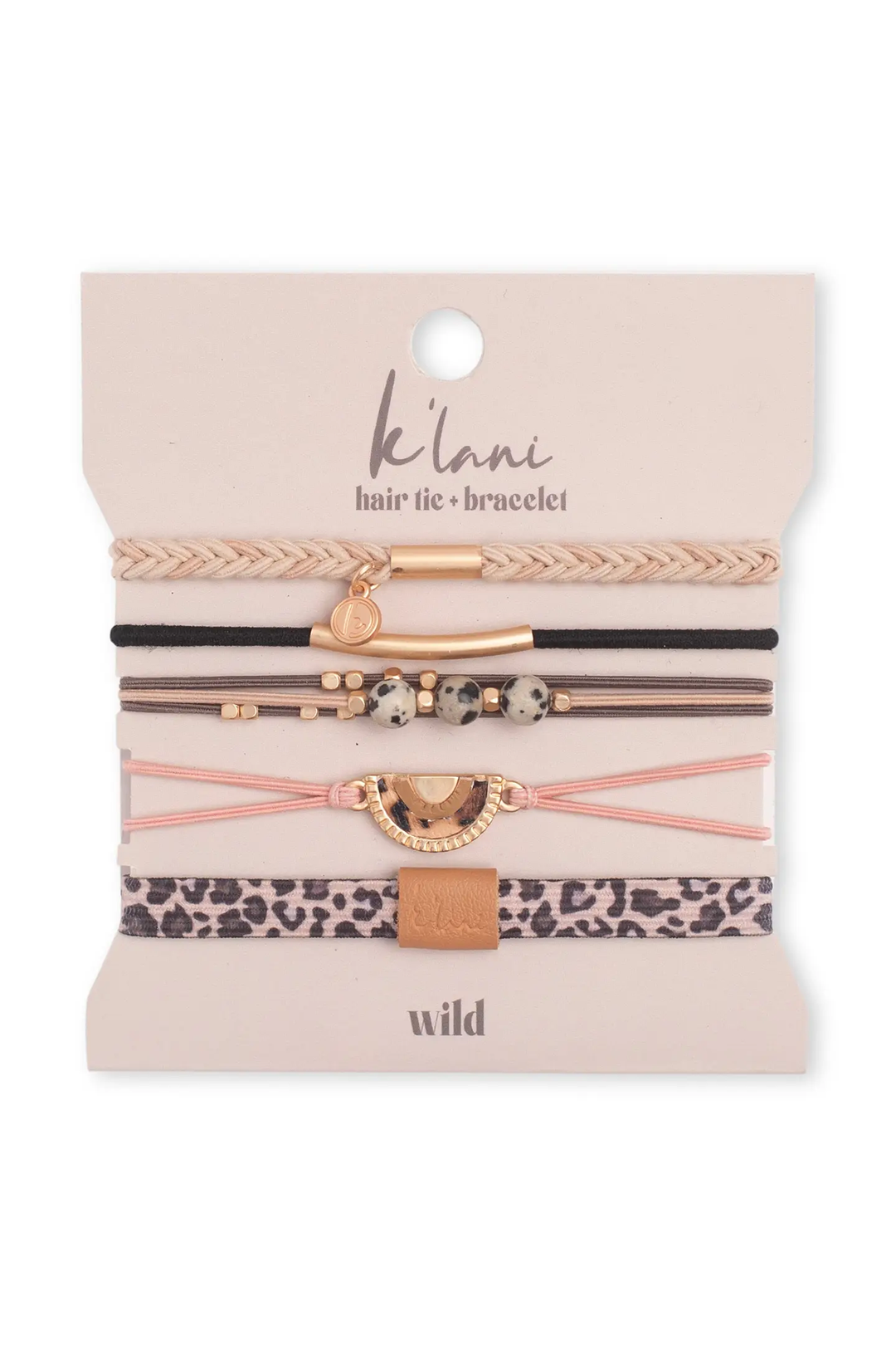 "Wild" Animal Print Hair Tie Bracelets - Visual Media Number 1 of 1