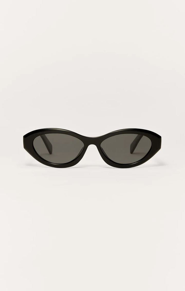 Backstage Sunglasses | Polished Black-Grey - Thumbnail Image Number 2 of 2
