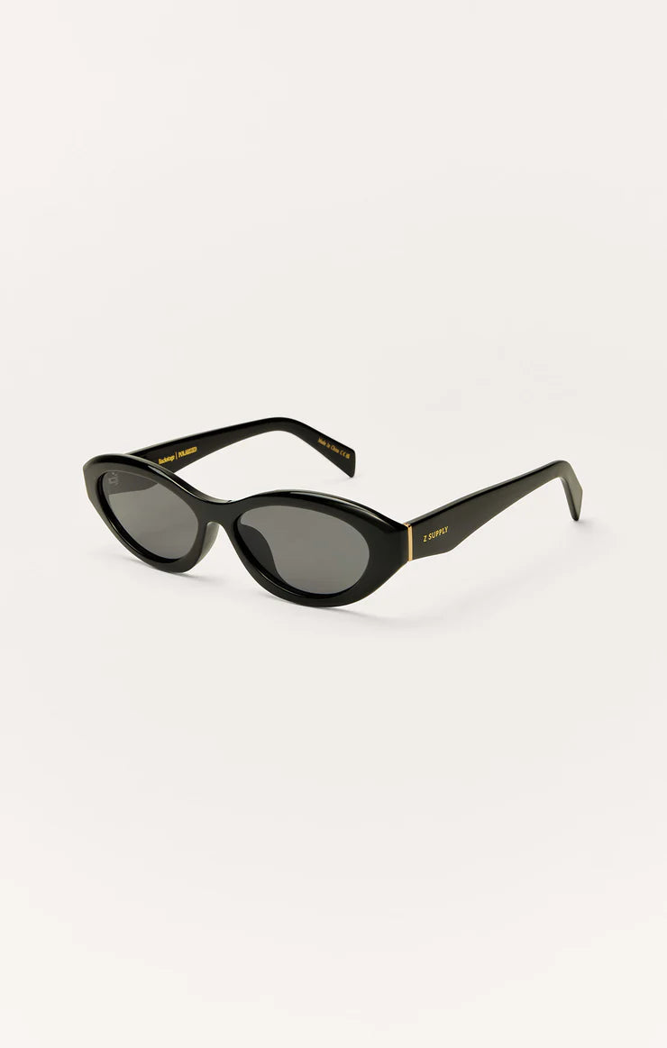 Backstage Sunglasses | Polished Black-Grey - Visual Media Number 1 of 2