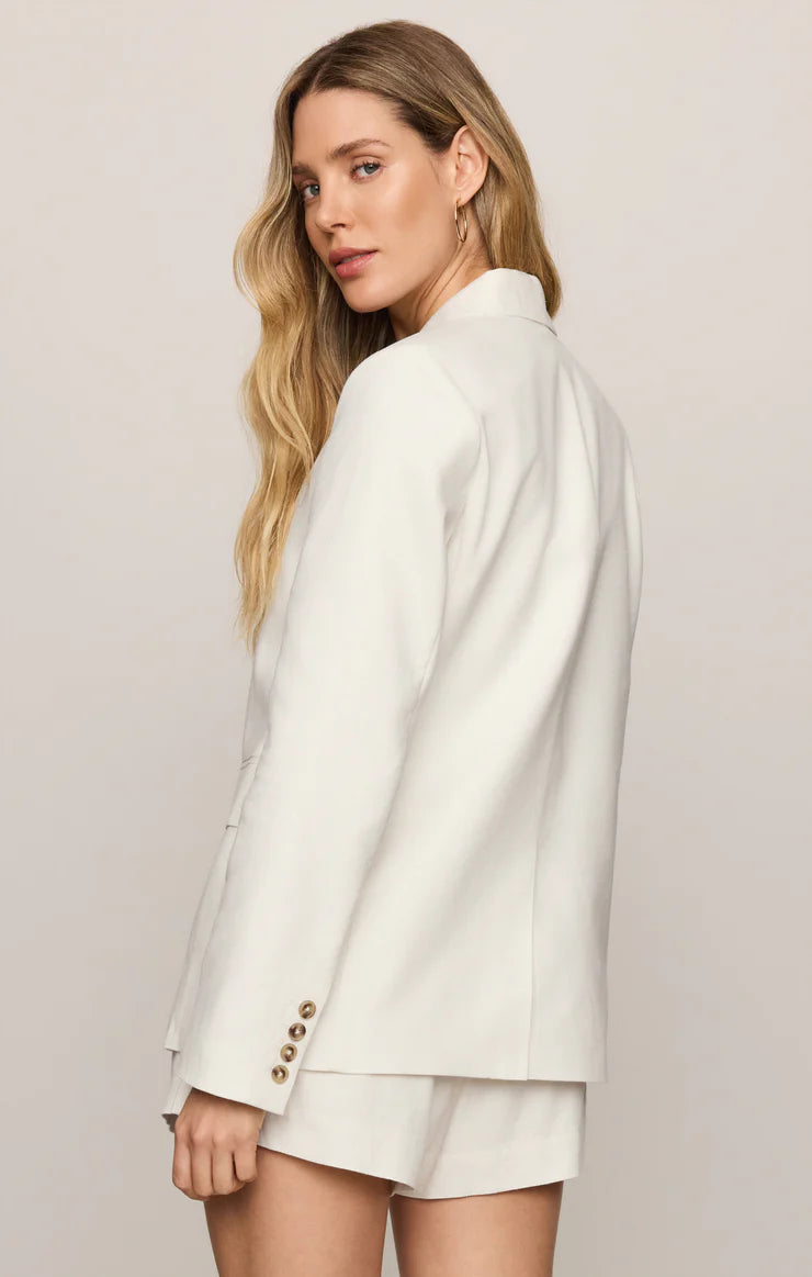 Evan Linen Blazer | Cloud - Visual Media Number 2 of 2