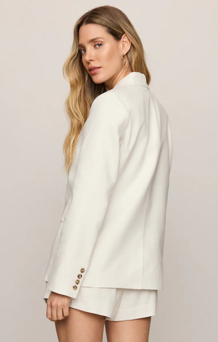 Evan Linen Blazer | Cloud - Thumbnail Image Number 2 of 2
