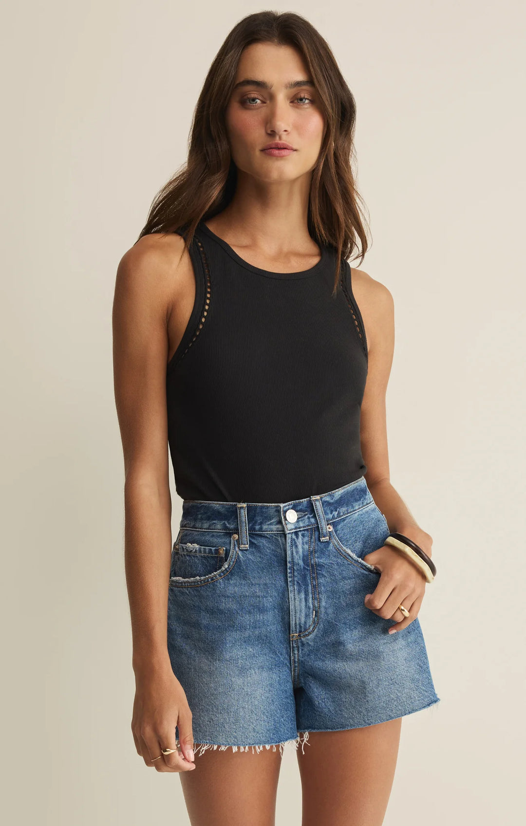Boa Rib Tank | Black - Visual Media Number 1 of 2