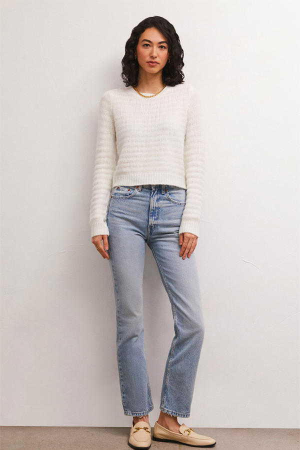 Bowie Cropped Sweater | Sandstone - Thumbnail Image Number 2 of 2
