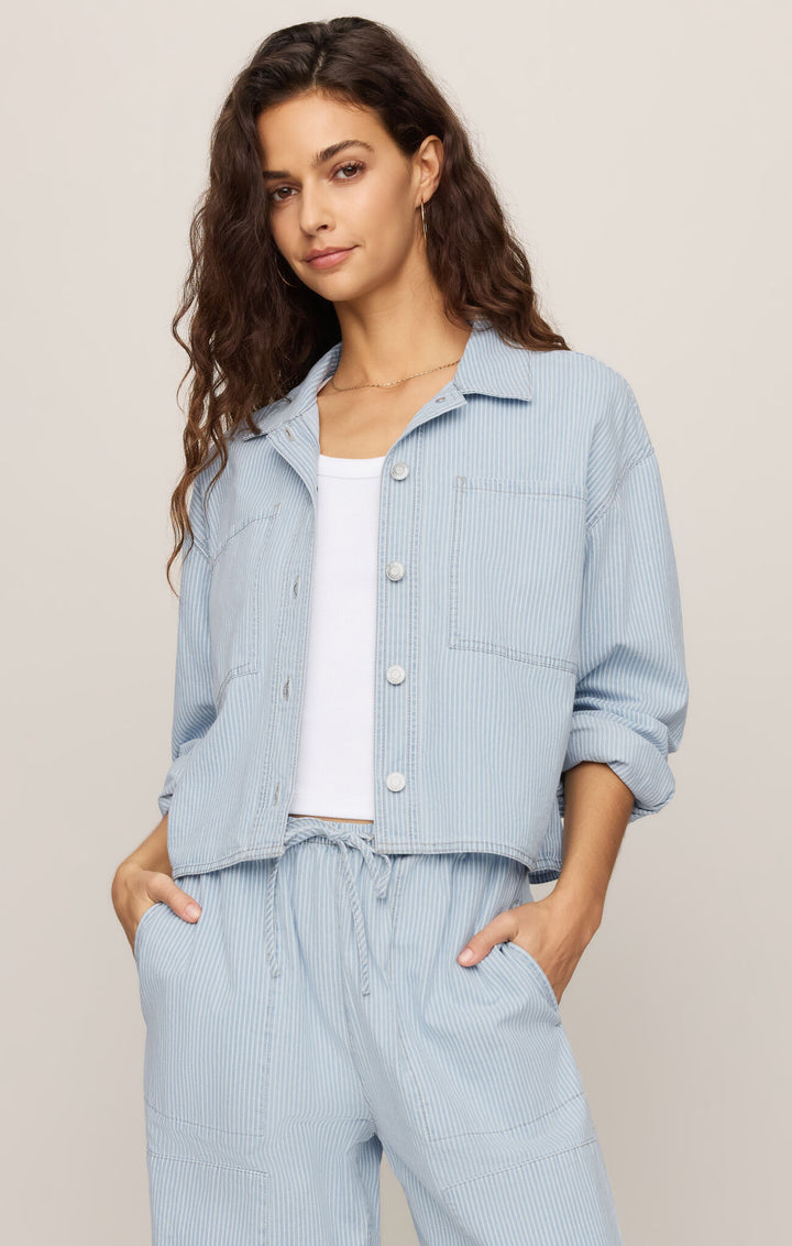 Erin Railroad Jacket | Seaboard Stripe - Thumbnail Image Number 1 of 2
