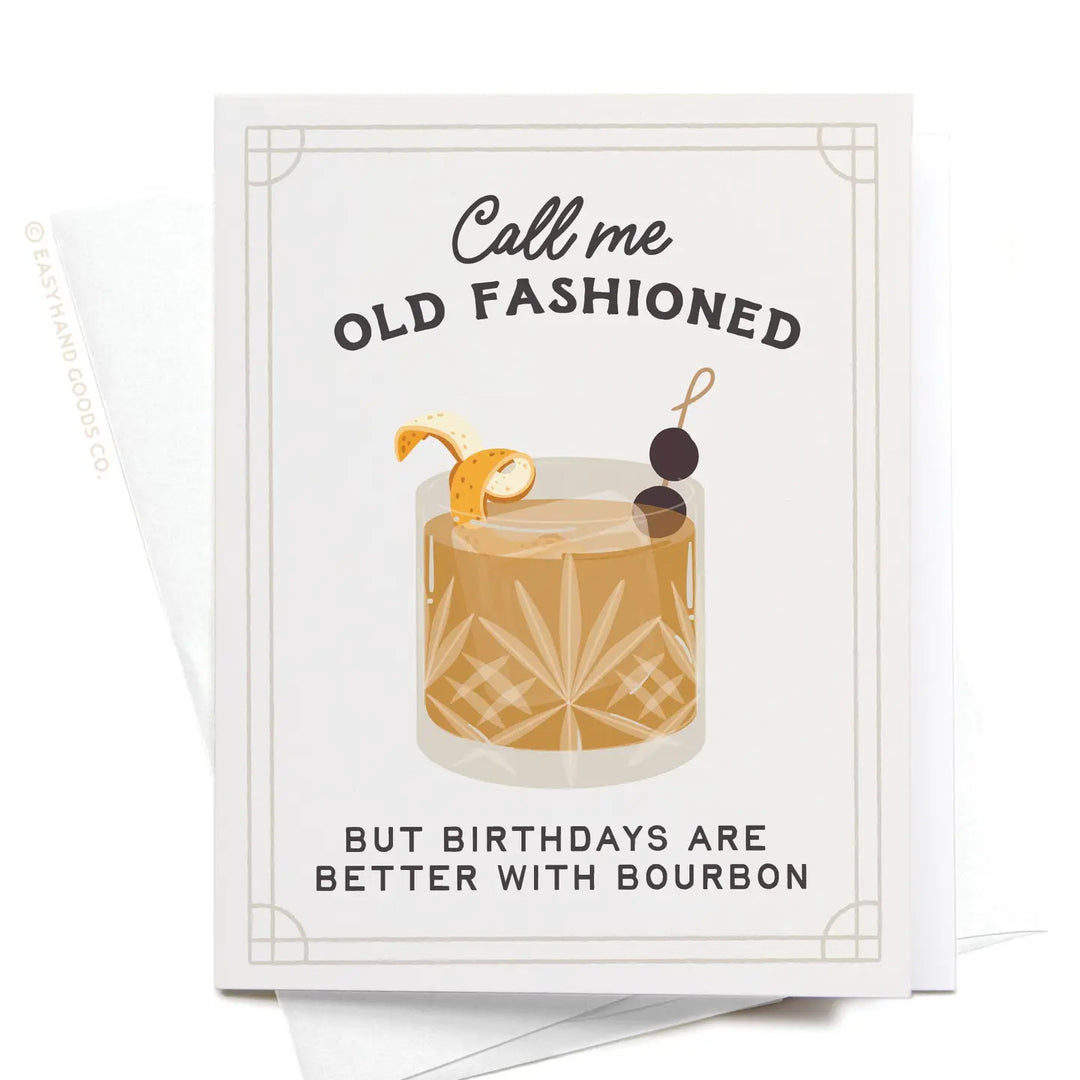 Call Me Old Fashioned Cocktail Greeting Card - Visual Media Number 1 of 1