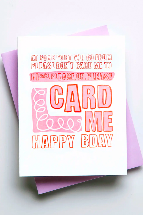Please Card Me Birthday Card - Main Image Number 1 of 1