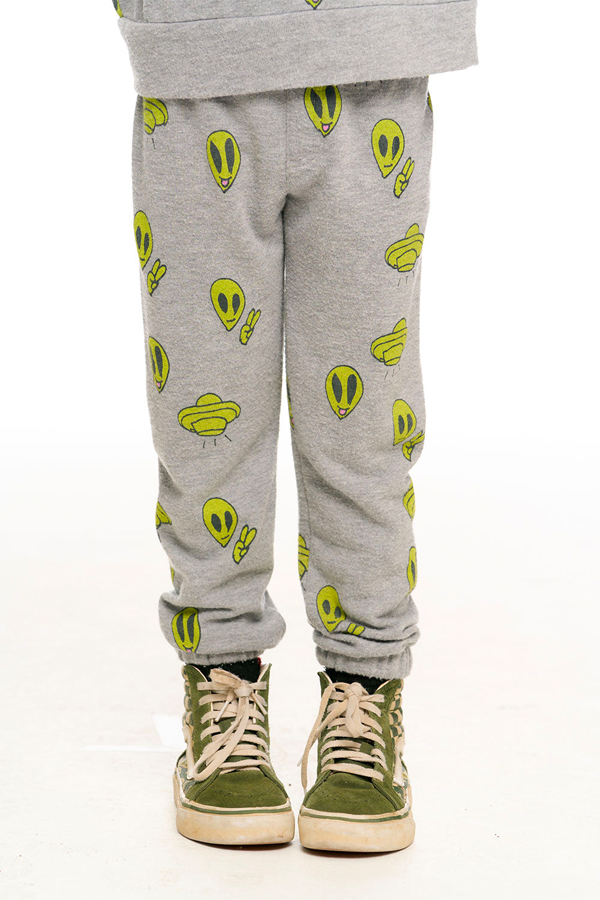 Silly Alien Pants | Heather Grey - Main Image Number 2 of 5