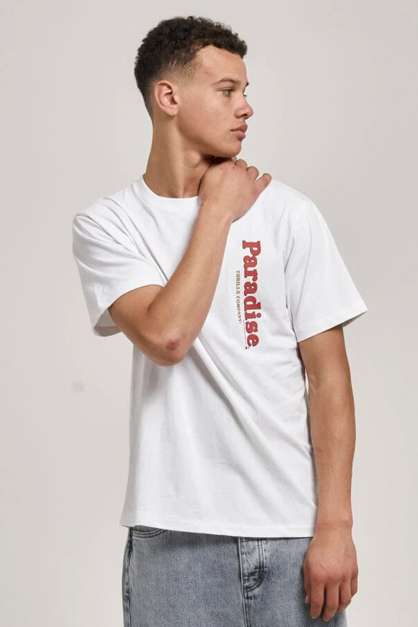 King Of Paradise Merch Fit Tee | White - Main Image Number 1 of 3