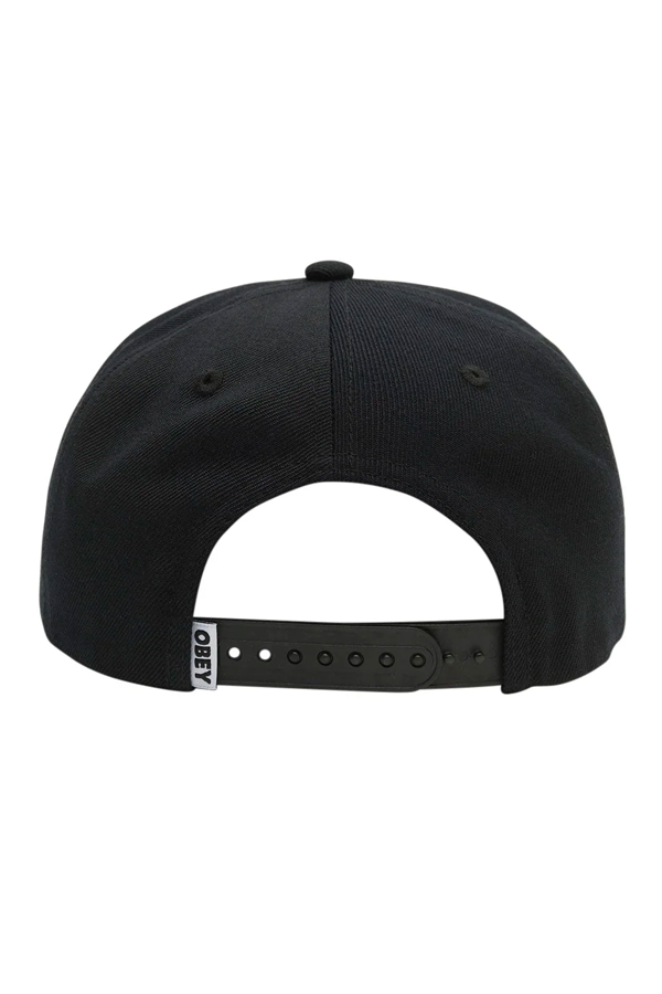 Obey Lamb 6 Panel Classic Snap | Black - Thumbnail Image Number 2 of 2
