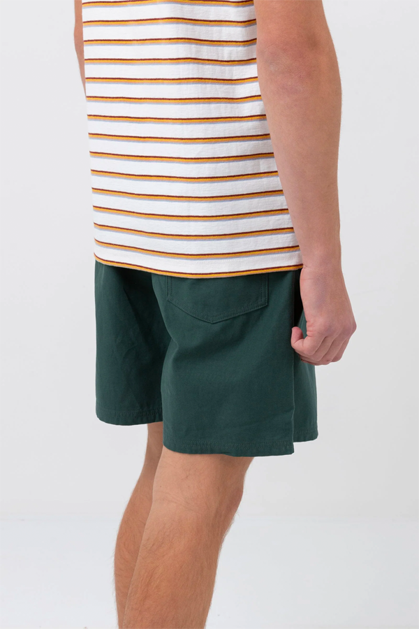 Mod Twill Jam Shorts | Moss - Main Image Number 3 of 4
