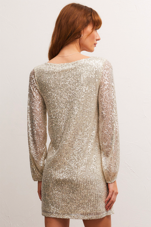 Andromeda Sequin Dress | Stardust - Main Image Number 4 of 4