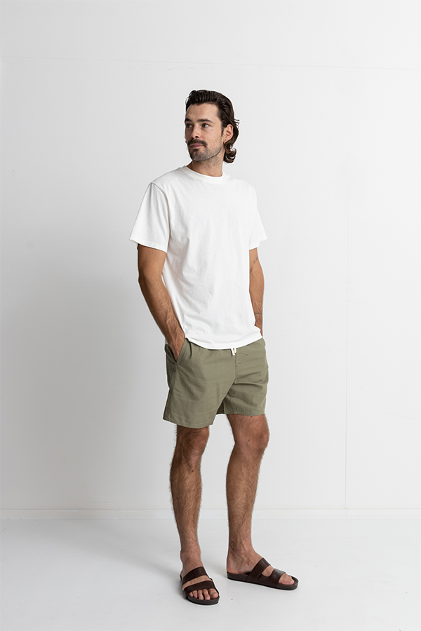 Classic Linen Jam Short | Olive - Main Image Number 5 of 5