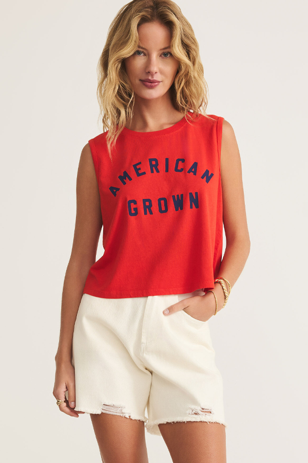 American Grown Tank | Cabana Red - Thumbnail Image Number 1 of 3
