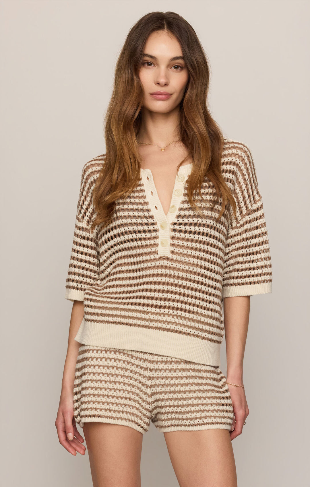 Kylo Striped Sweater | Taro - Visual Media Number 1 of 2