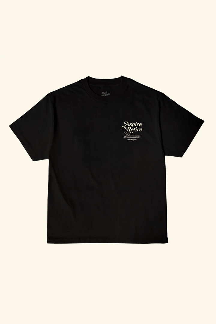 Aspire to Retire Tee - Black - Thumbnail Image Number 2 of 2
