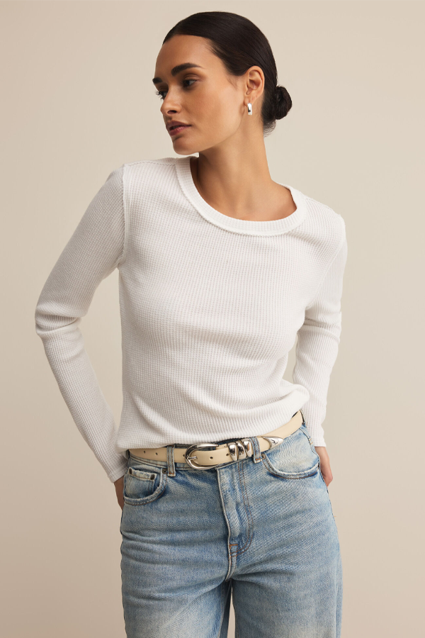 Arlet Mini Thermal Top | White - Thumbnail Image Number 1 of 4
