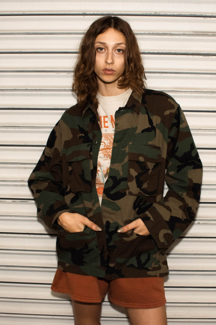 Led Zeppelin Authentic Army Jacket | Camo - Thumbnail Image Number 2 of 2
