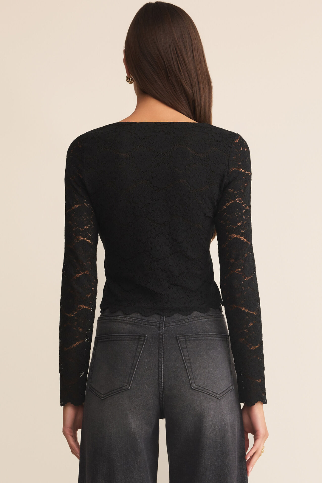 Aurora Lace Top | Black - Visual Media Number 3 of 3