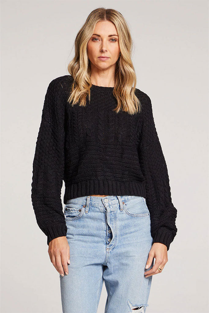 Ronnie Sweater | Black - Thumbnail Image Number 1 of 2
